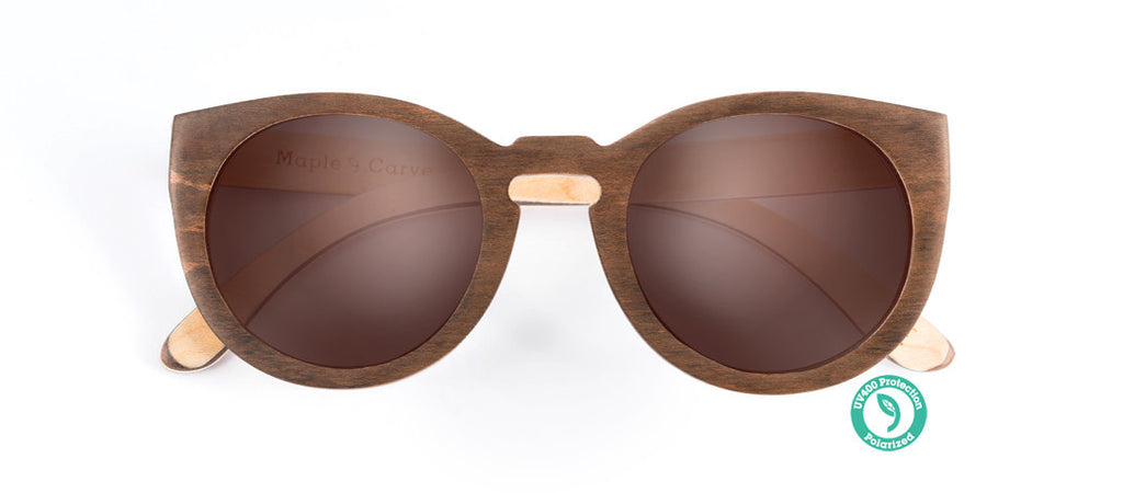 GROWN CARVE Maple Skateboard Wood Sunglasses