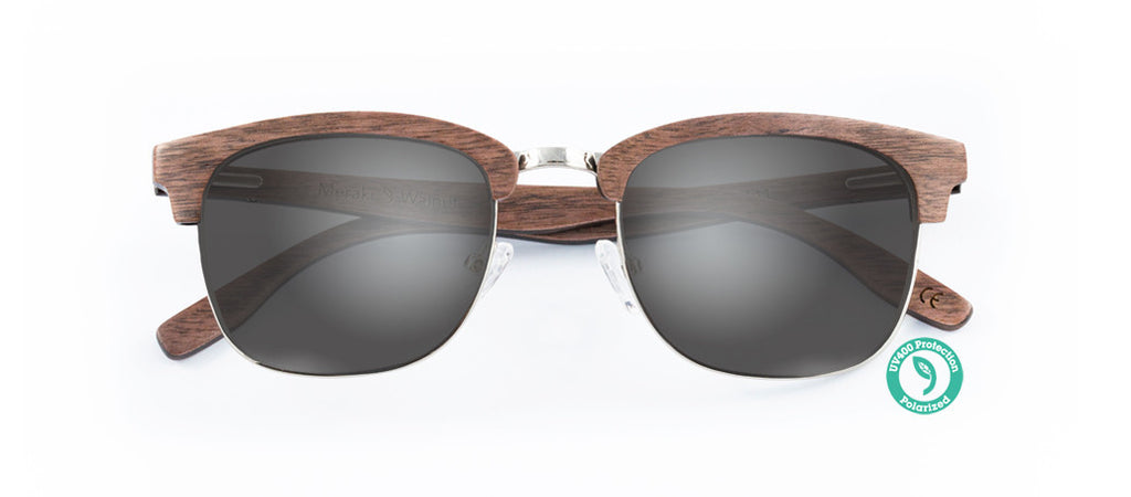 Walnut Wood Clubmaster Sunglasses By GROWN GROWN Wood Sunglasses
